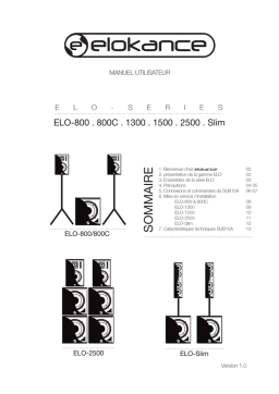 Elokance Elo-Quatro 1600 Manuel utilisateur