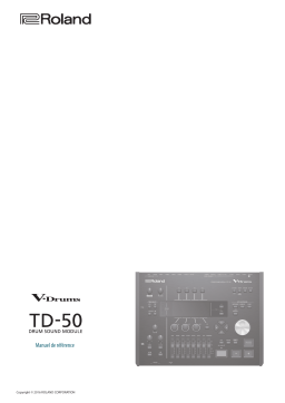 Roland TD-50 Sound Module鼓音源主機 Manuel utilisateur