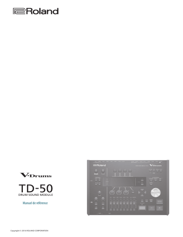 Roland TD-50 Sound Module鼓音源主機 Manuel utilisateur | Fixfr
