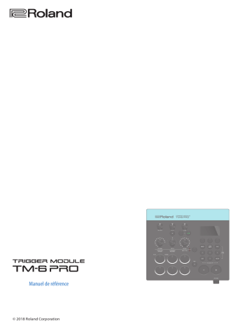 Roland TM-6 PRO Trigger Module Manuel utilisateur | Fixfr