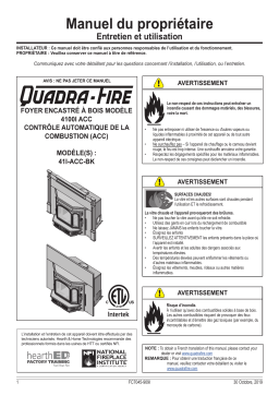 Quadrafire 4100i Wood Insert Manuel utilisateur