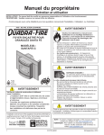 Quadrafire Santa Fe Pellet Insert Manuel utilisateur