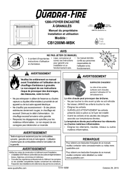 Quadrafire Classic Bay 1200 Insert Manuel utilisateur