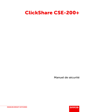 Barco ClickShare CSE-200 Manuel utilisateur | Fixfr
