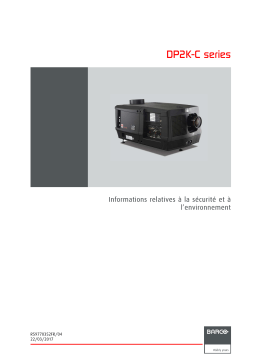 Barco DP2K-18Cx Manuel utilisateur