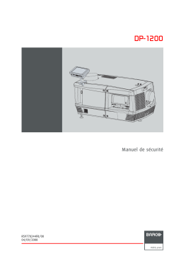 Barco DP-1200 Manuel utilisateur