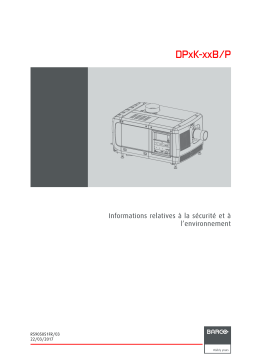 Barco DP2K-32B Manuel utilisateur