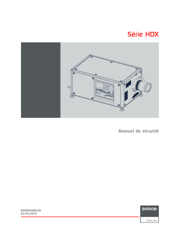 Barco HDX-W12 Manuel utilisateur | Fixfr