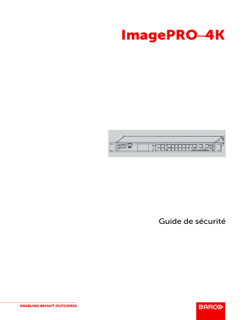 Barco ImagePRO-4K Manuel utilisateur | Fixfr