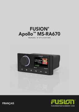Fusion MS-RA670 Apollo Marine Entertainment System Manuel utilisateur