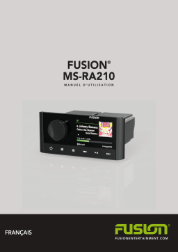 Fusion MS-RA210 Marine Entertainment System With Bluetooth & DSP Manuel utilisateur