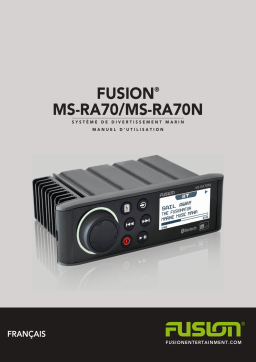 Fusion MS-RA70N Marine Entertainment System with Bluetooth & NMEA 2000 Manuel utilisateur