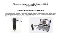 Celestron Hheld Digital Microscope Manuel utilisateur