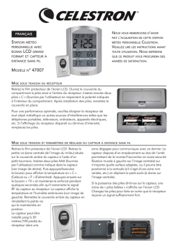 Celestron Large Format LCD Weather Station Manuel utilisateur