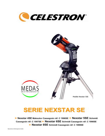 Celestron NexStar 4 SE Manuel utilisateur | Fixfr
