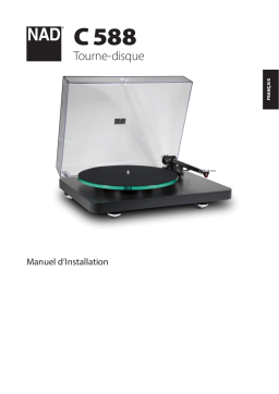 NAD C 588 Turntable Manuel utilisateur