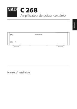 NAD C 268 Stereo Power Amplifier Manuel utilisateur