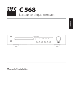 NAD C 568 Compact Disc Player Manuel utilisateur