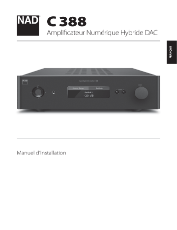 NAD C 388 Hybrid Digital DAC Amplifier Manuel utilisateur | Fixfr