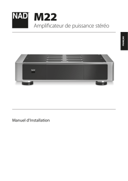 NAD M22 Stereo Power Amplifier Manuel utilisateur