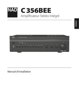 NAD C 356BEE Stereo Integrated Amplifier Manuel utilisateur