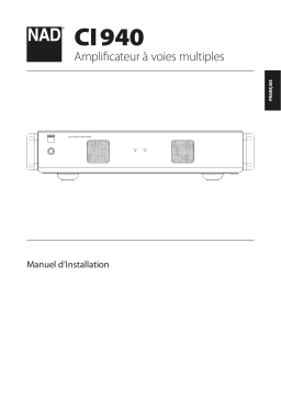 NAD CI 940 Multi-Channel Amplifier Manuel utilisateur