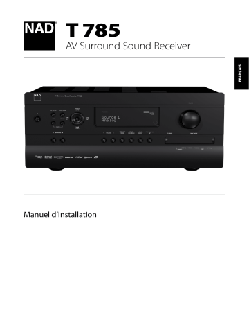 NAD T 785 A/V Surround Sound Receiver Manuel utilisateur | Fixfr