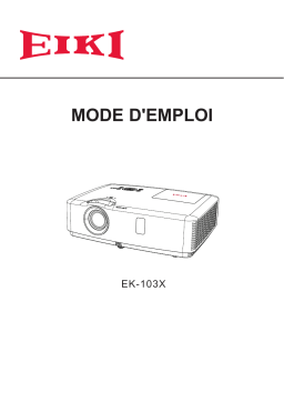 Eiki EK-103X Manuel utilisateur