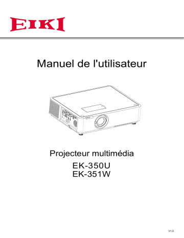 Eiki EK-350U Manuel utilisateur | Fixfr