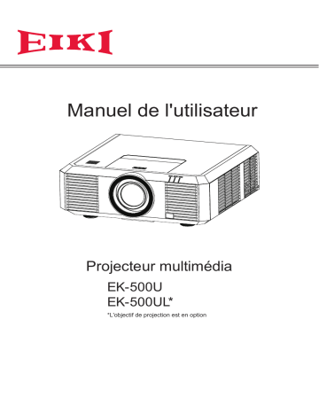 Eiki EK-500U Manuel utilisateur | Fixfr