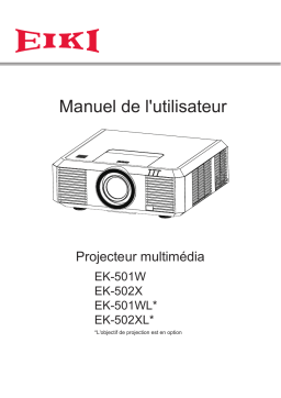 Eiki EK-501W Manuel utilisateur