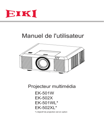 Eiki EK-501W Manuel utilisateur | Fixfr
