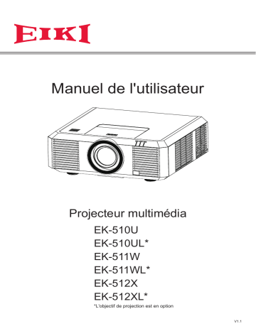 Eiki EK-510U Manuel utilisateur | Fixfr