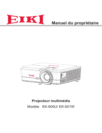 Eiki EK-600U Manuel utilisateur | Fixfr