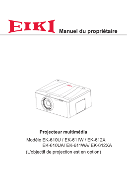 Eiki EK-611WA Manuel utilisateur