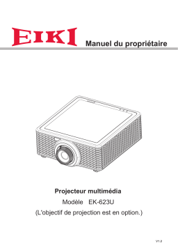 Eiki EK-623UW Manuel utilisateur