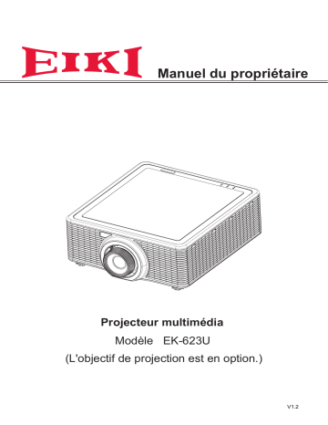 Eiki EK-623UW Manuel utilisateur | Fixfr