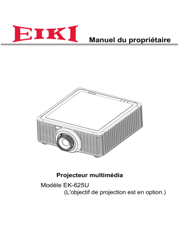 Eiki EK-625U Manuel utilisateur | Fixfr