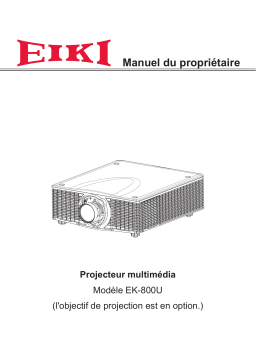 Eiki EK-800U Manuel utilisateur