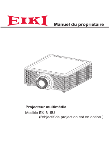 Eiki EK-815U Manuel utilisateur | Fixfr