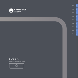 Cambridge Audio EDGE A Manuel utilisateur