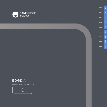 Cambridge Audio EDGE A Manuel utilisateur | Fixfr