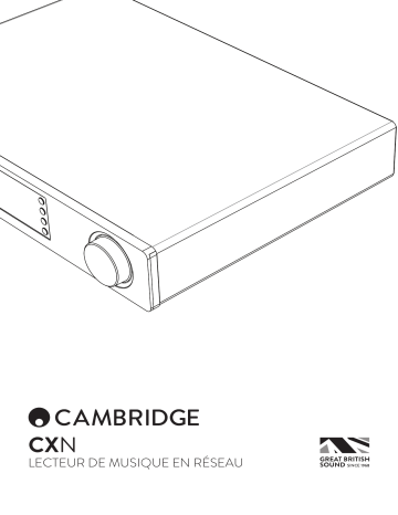 Cambridge Audio CXN Manuel utilisateur | Fixfr