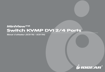 GCS1764 | iogear GCS1762 2-Port DVI KVMP Switch Manuel utilisateur | Fixfr