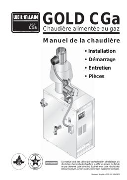 Weil-McLain CGa Gas Boiler Series 2 Residential Manuel utilisateur