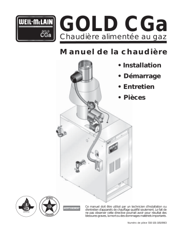 Weil-McLain CGa Gas Boiler Series 2 Residential Manuel utilisateur | Fixfr