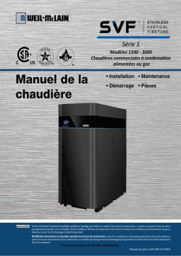 Weil-McLain SVF Stainless Vertical Firetube (1500–3000 MBH) Commercial Boiler Manuel utilisateur