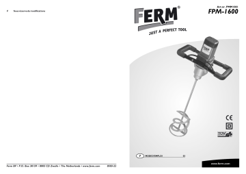 Ferm PMM1001 FPM-1600 Paint Manuel utilisateur | Fixfr