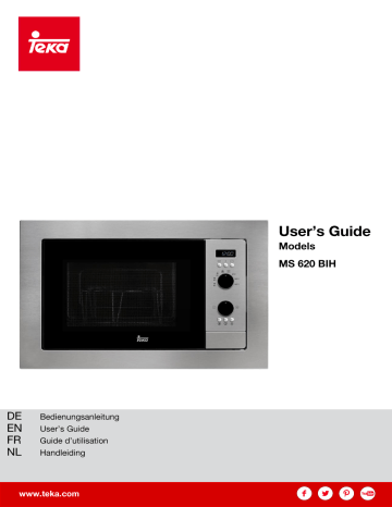 Teka MS 620 BIH Built-in Microwave Manuel utilisateur | Fixfr