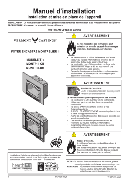 Vermont Castings Montpelier II Wood Burning Insert Manuel utilisateur